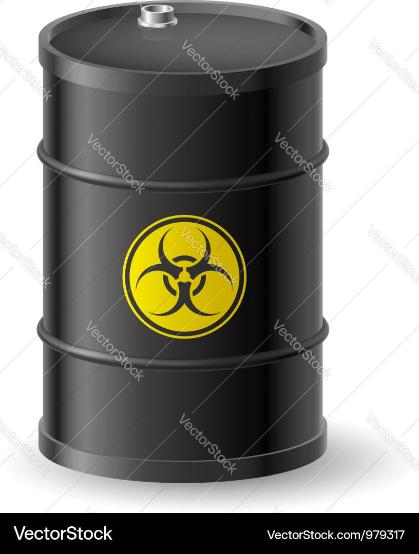 Biohazard Barrel Illustration Vector Image