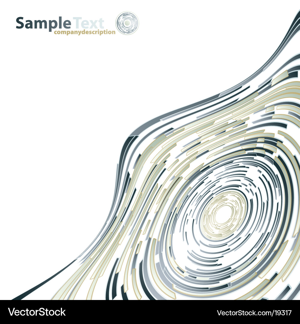 Dynamic Lined Circles Background vector image