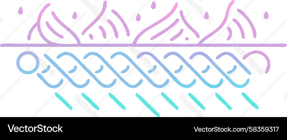 Fluid Curvy Shape Border Pattern Vector Image