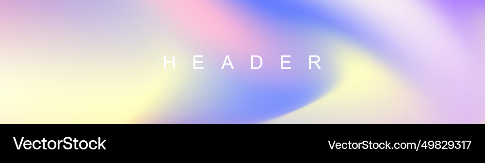 Pastel Gradient Header Background vector image