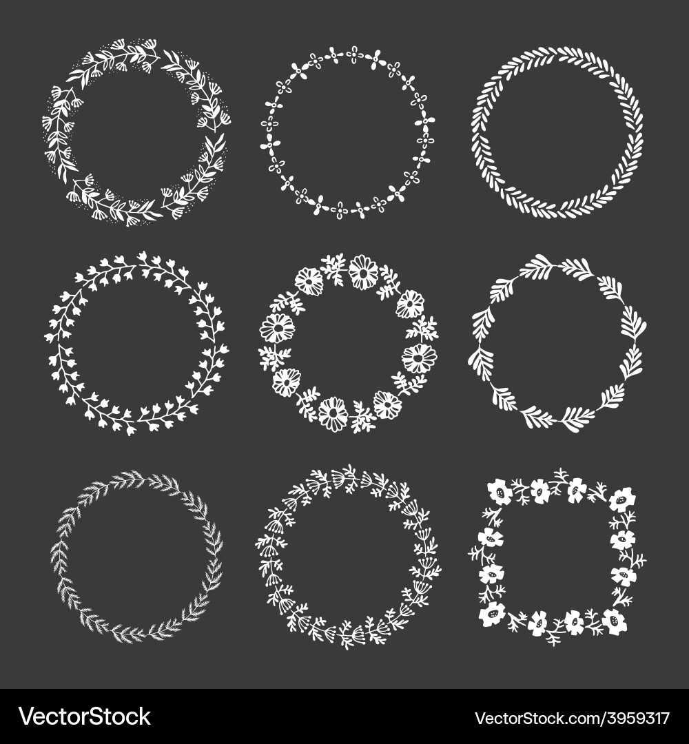 Wreath Royalty Free Vector Image - VectorStock