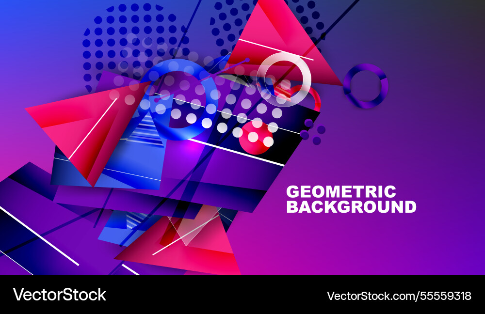 Abstract background - overlapping circles Vector Image
