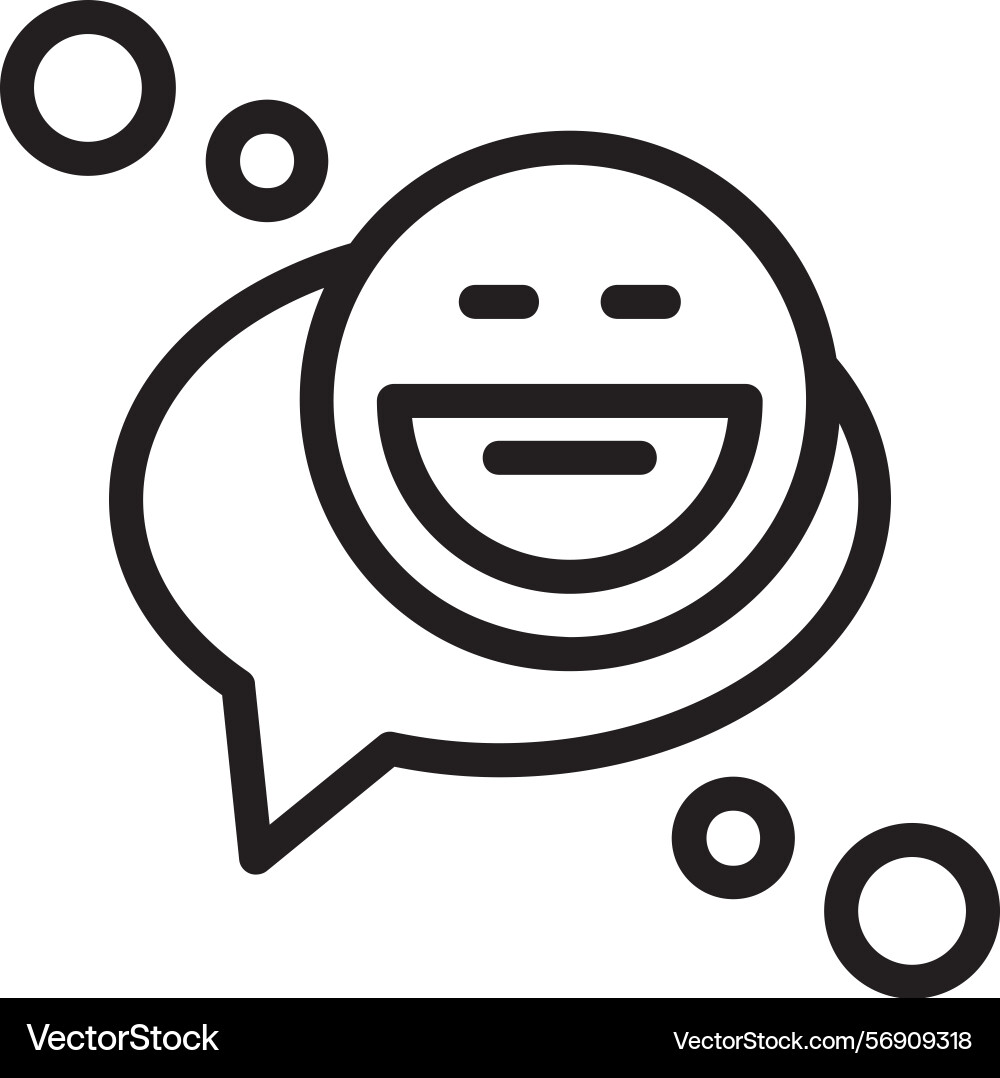 Emotlinear style icon design linear vector image