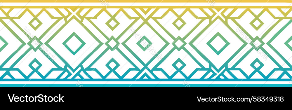 Geometric Border Pattern Vector Image