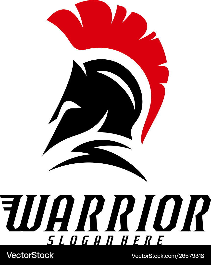 Spartan Warrior Logo Vector Image