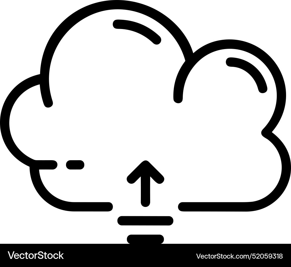 Upload outline icon symbol image Vector Image