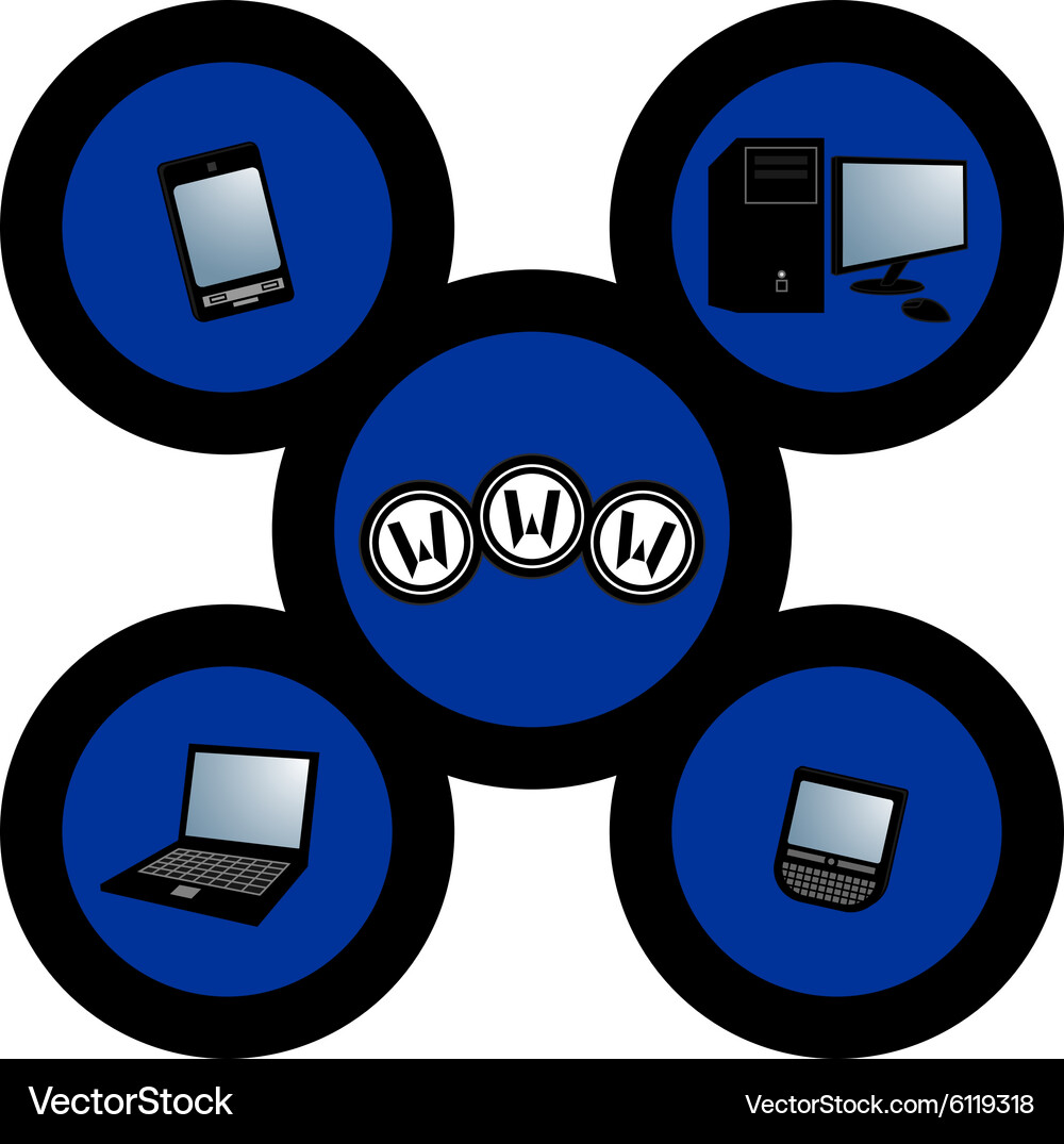 Web connection Vector Image
