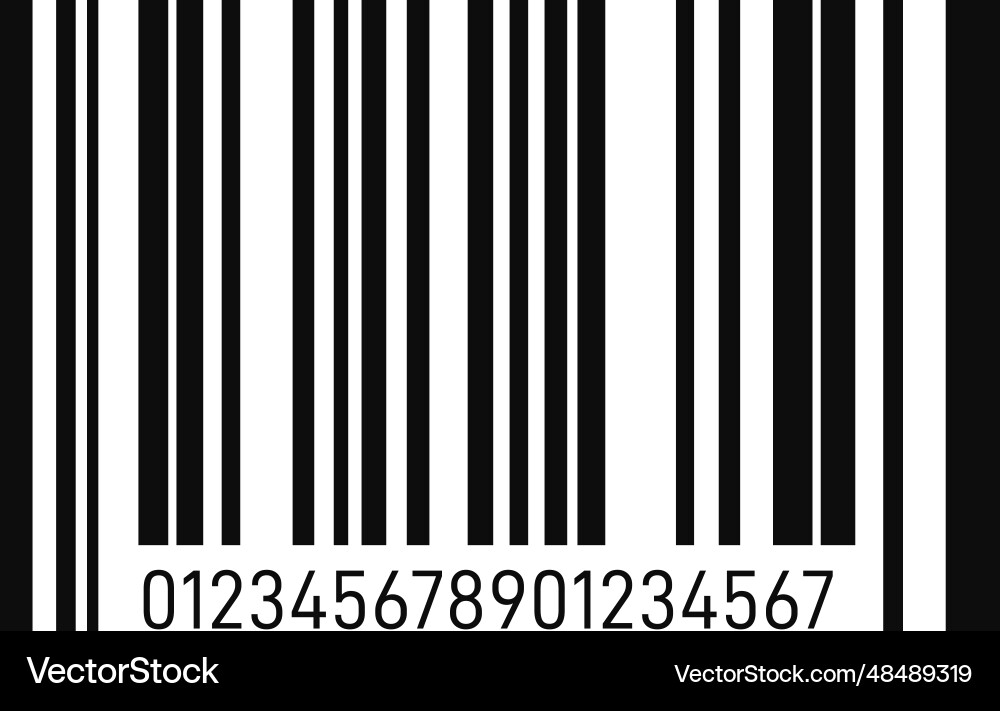 Barcode template coding technology product info Barcode template coding technology product info Vector Image