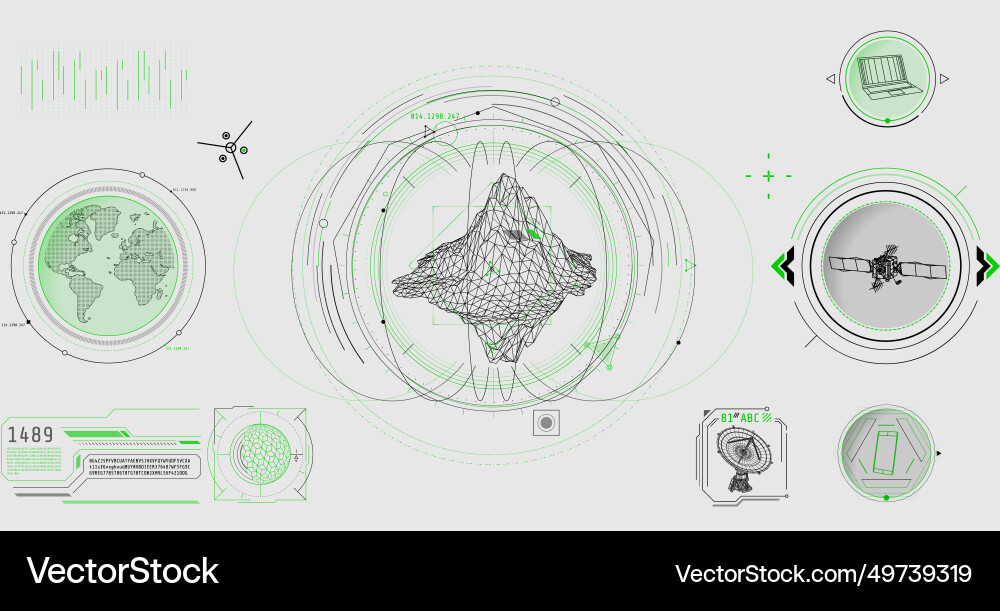 Design elements for infographic of big data Design elements for infographic of big data vector image