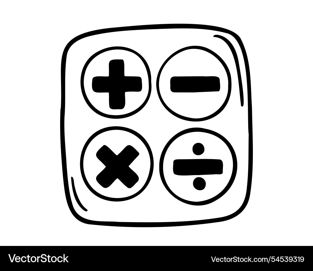 Mathematical operations divide and multiply Mathematical operations divide and multiply vector image