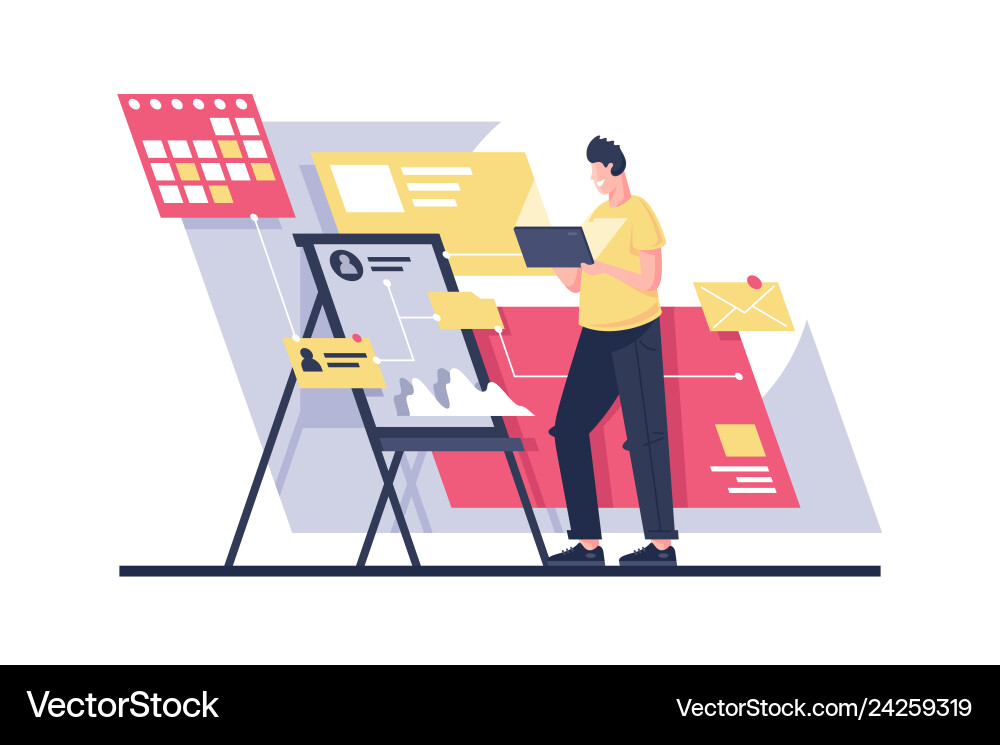 Program Architecture & Project Management vector image