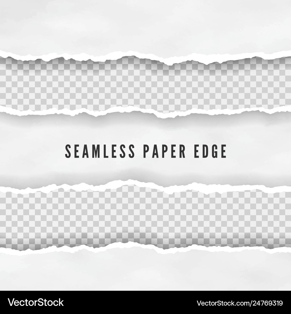 Torn Paper Borders - Abstract Texture Vector Image