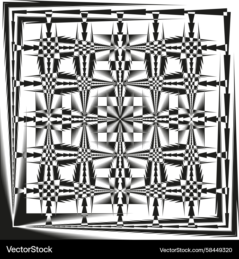 Complex Geometric Grid Pattern Vector Image