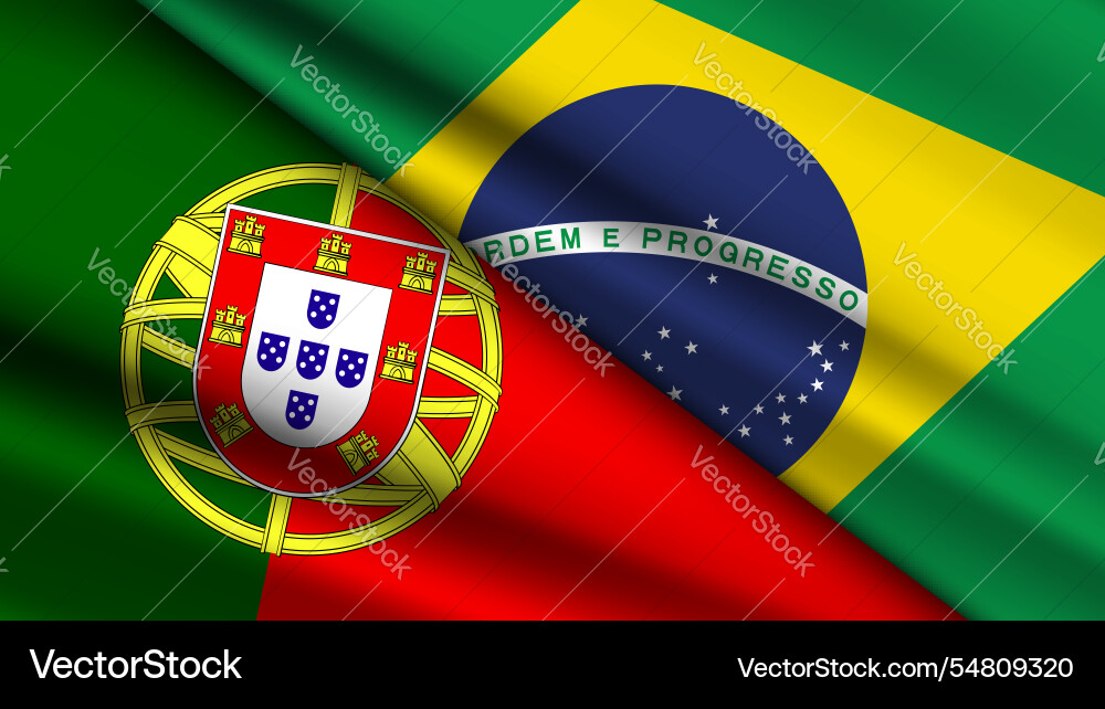 High quality background with two flags Vector Image