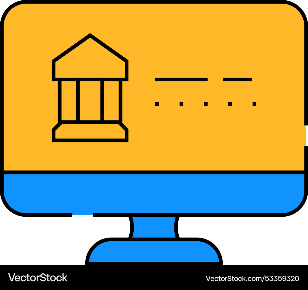 Login and password for access in online banking Vector Image