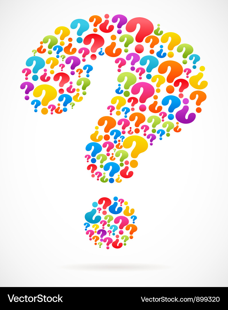 Question Mark Speech Bubbles Vector Image