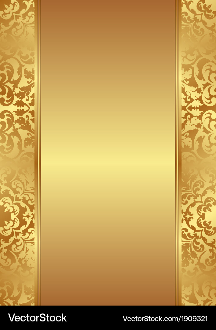 Gold background Royalty Free Vector Image - VectorStock