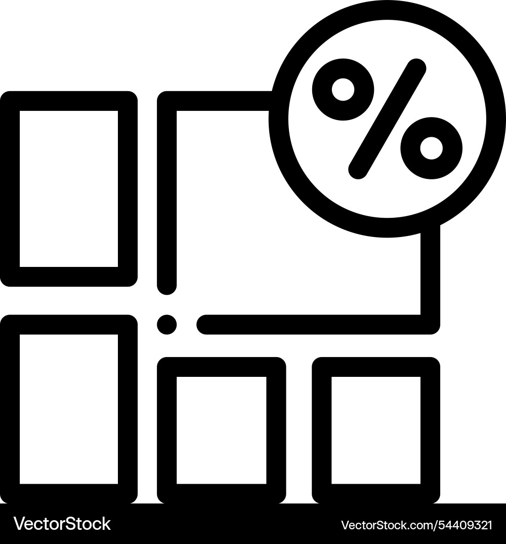 Layout icon thin linear style design isolated Layout icon thin linear style design isolated vector image