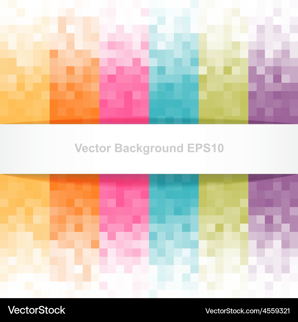 Pixelated Color Grid Background vector image
