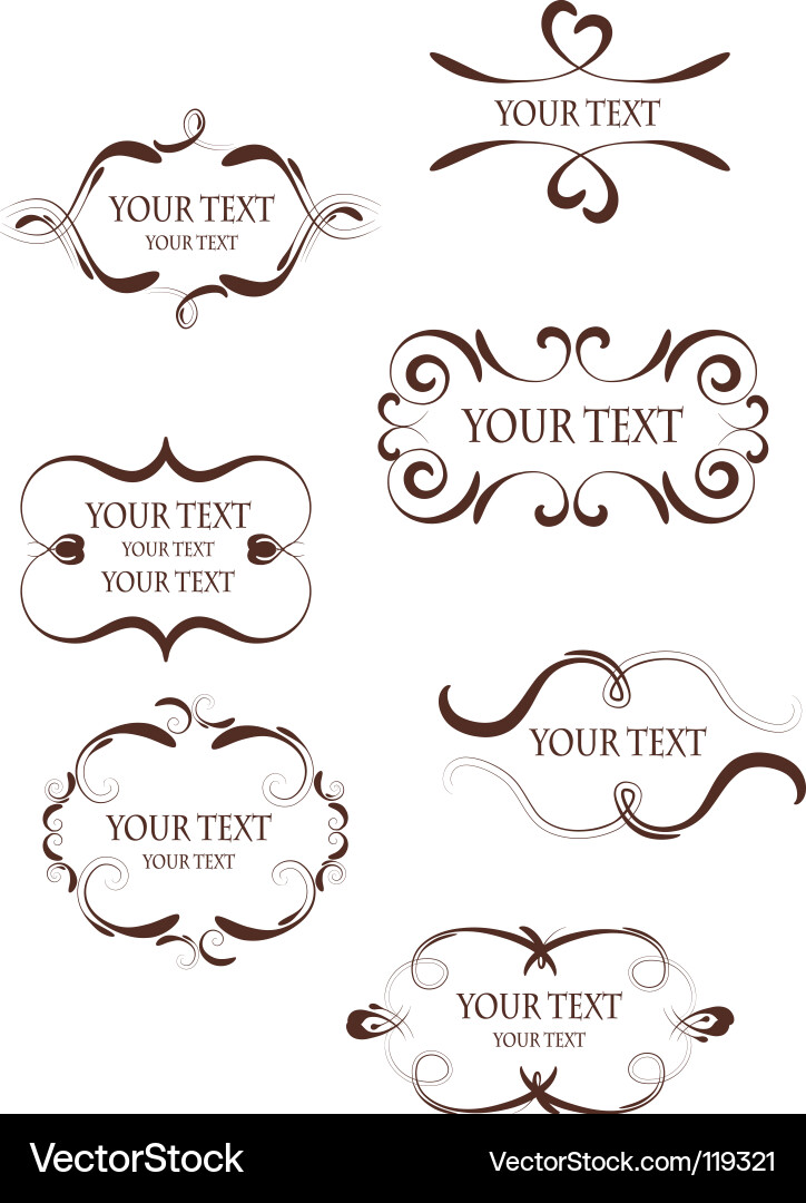 Vintage Retro Frames vector image