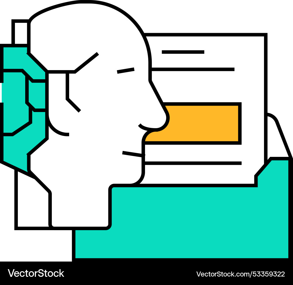 Ai customization icon color Ai customization icon color vector image