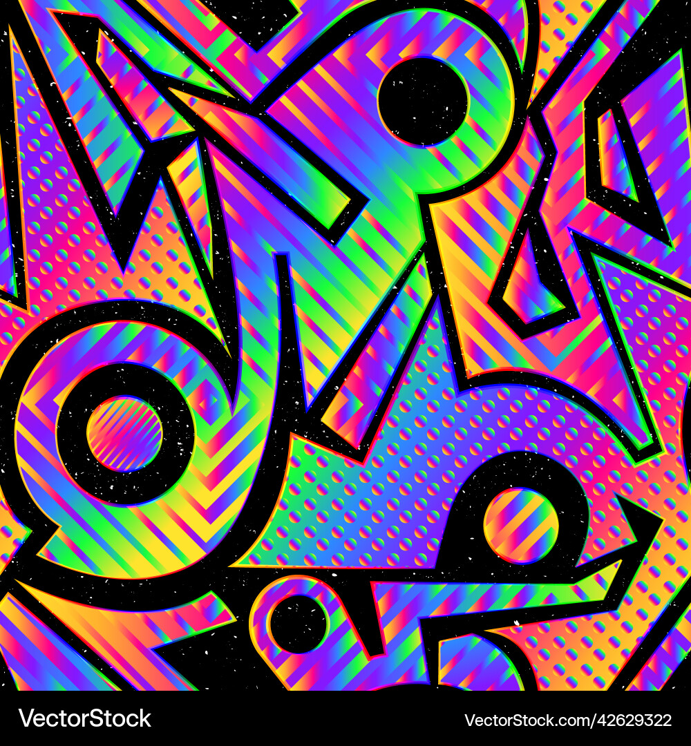 Colored tech gradient seamless pattern with space Colored tech gradient seamless pattern with space vector image