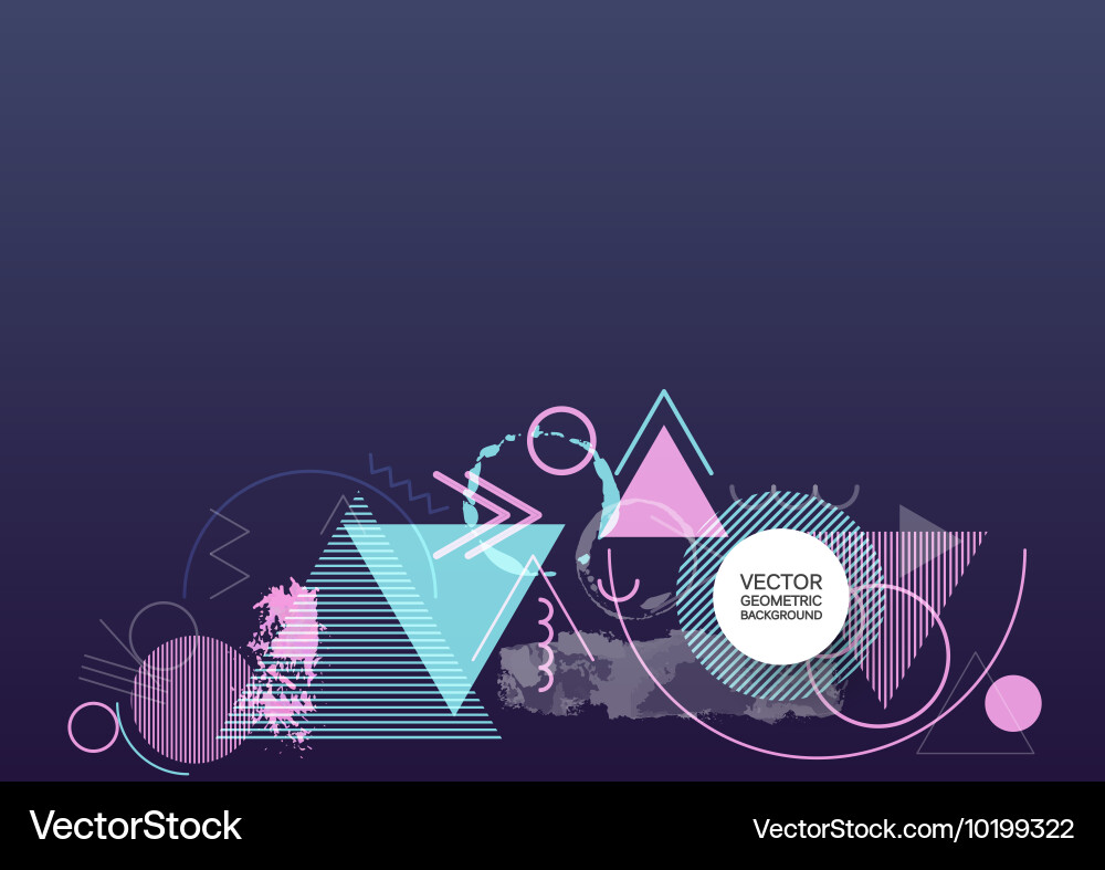 Dynamic Geometric Background Vector Image