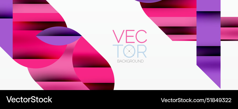 Geometric diagonal line and circle shape wide Geometric diagonal line and circle shape wide vector image
