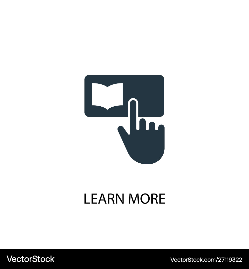 Learn More Icon - Simple vector image