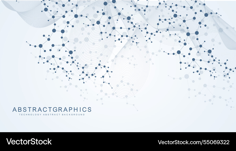 Modern abstract molecules structure for science Modern abstract molecules structure for science vector image