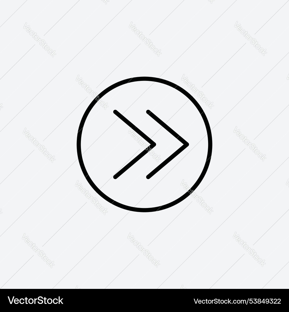 Next arrow icon set Next arrow icon set vector image