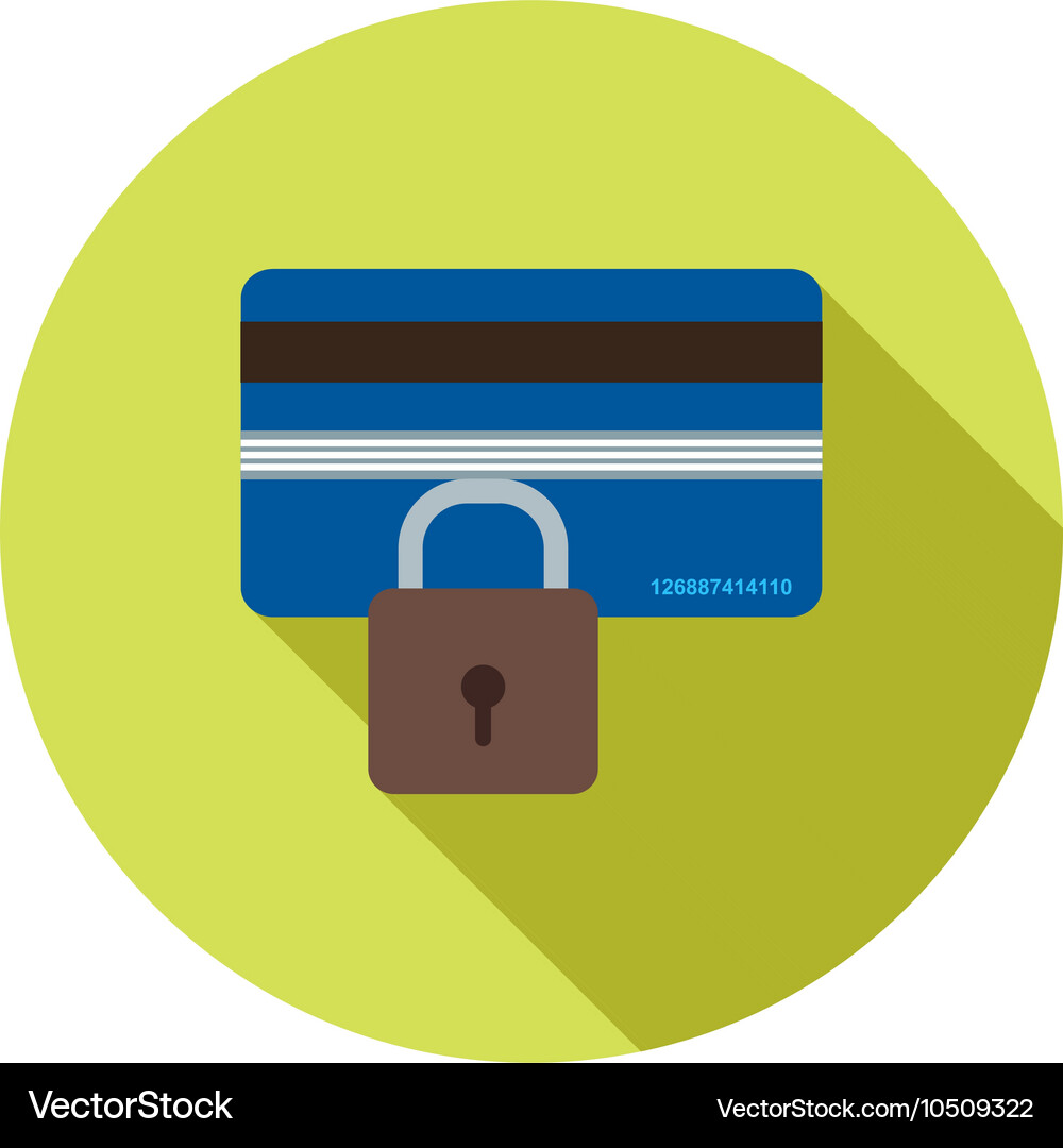 Secure card Vector Image