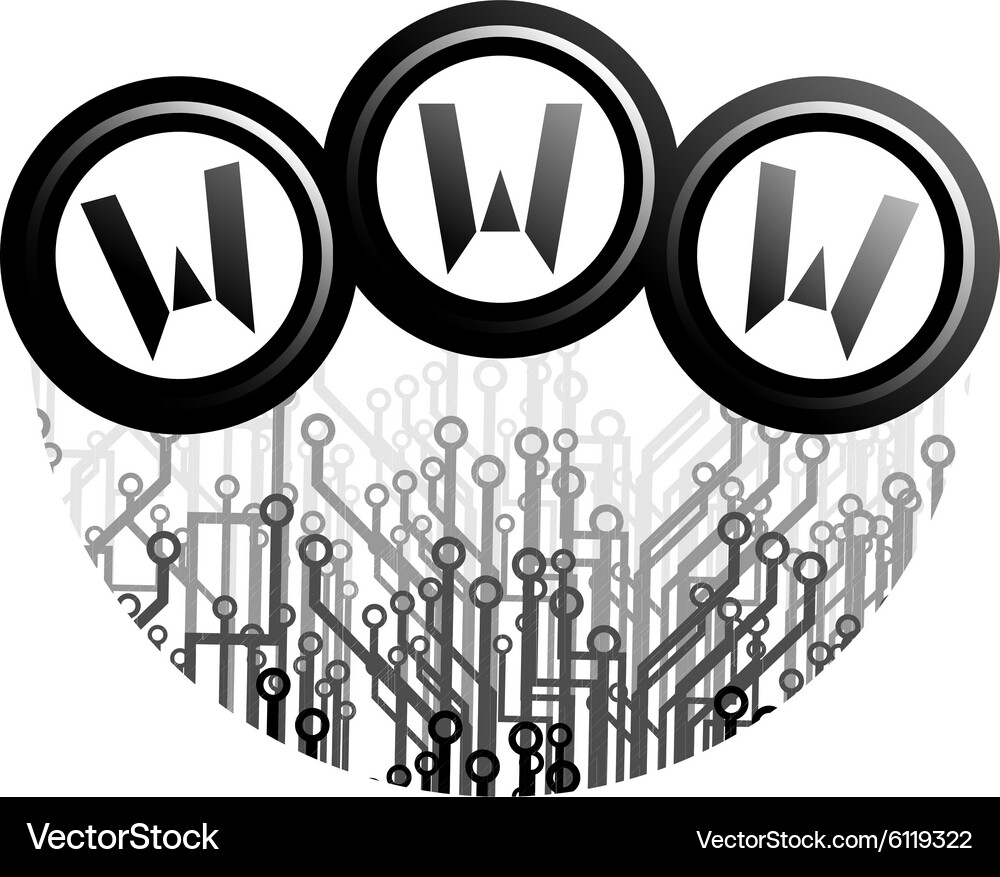 Tech web symbol Vector Image