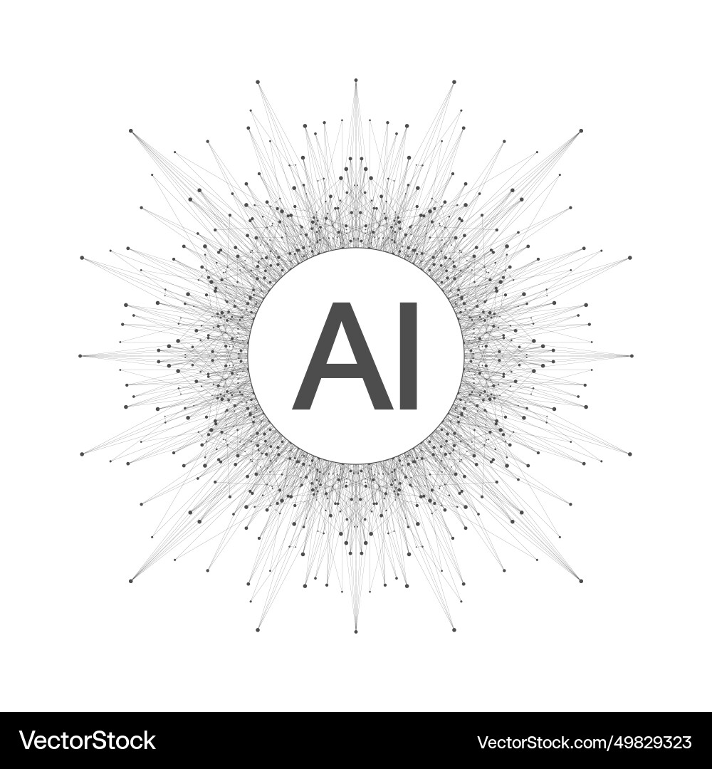 Ai generative banner concept in the digital style Ai generative banner concept in the digital style vector image