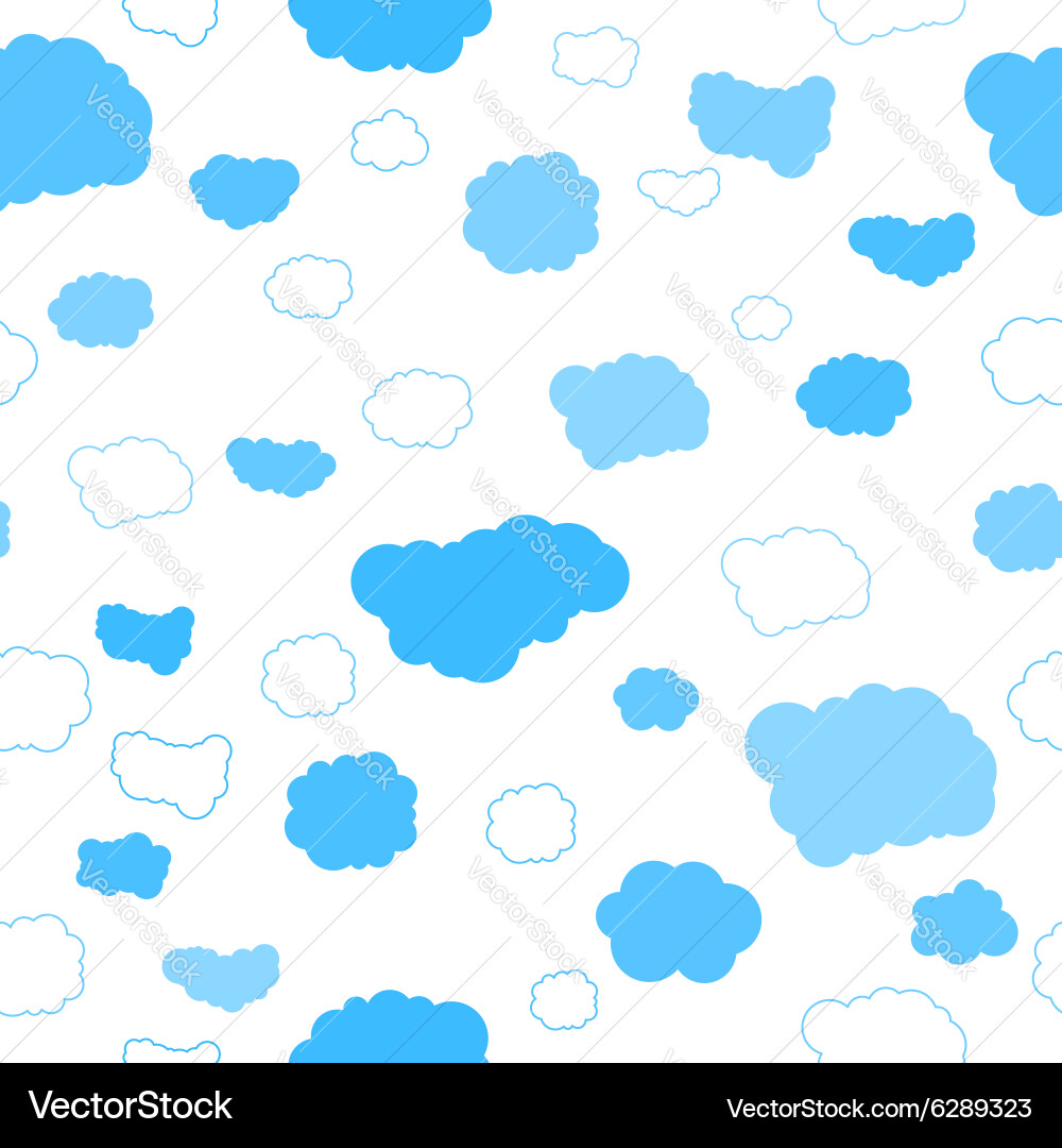 Best clouds seamless pattern Vector Image