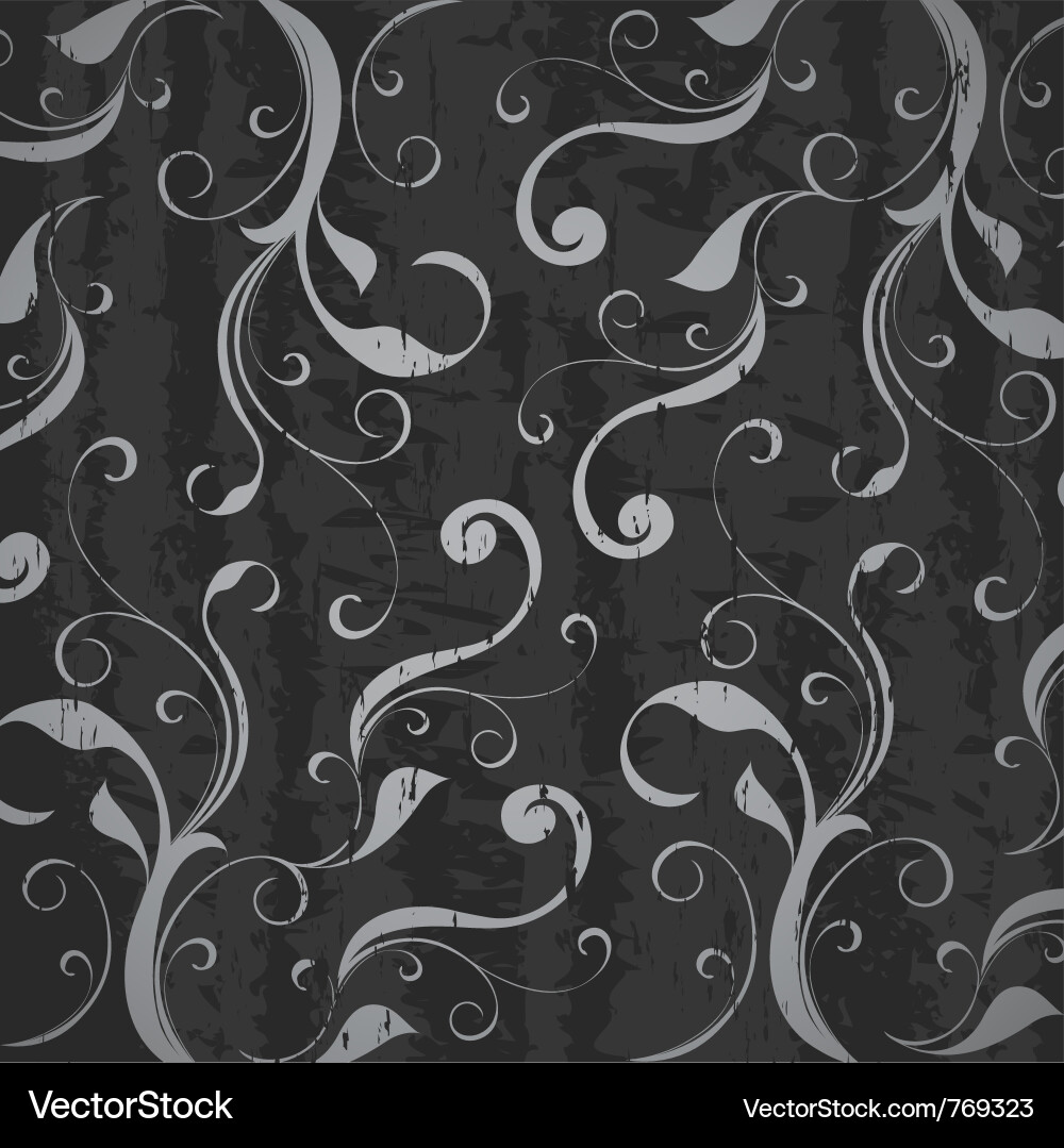 Dark Gray Abstract Curl Background vector image