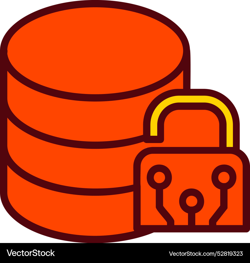 Data encryption icon design vector image