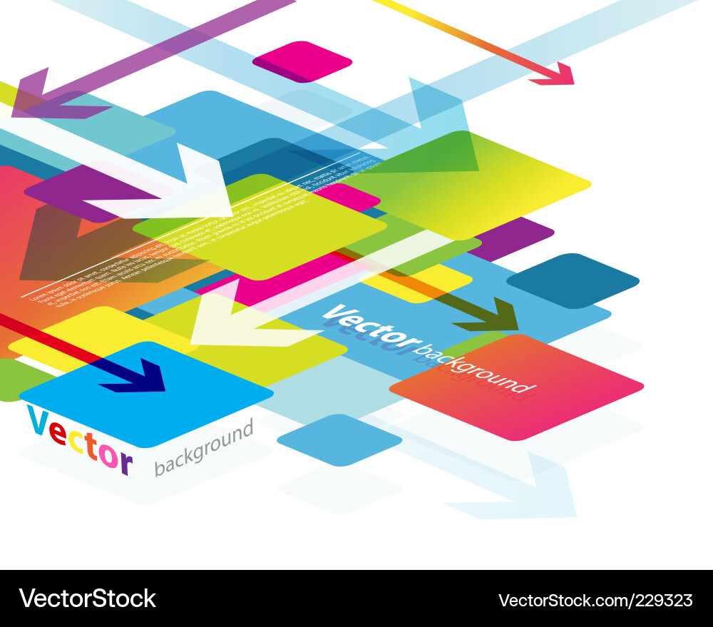 Dynamic 3D Geometric Background vector image
