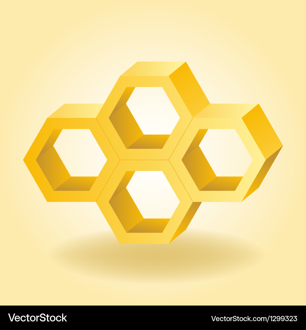 Honeycomb Pattern Background Vector Image