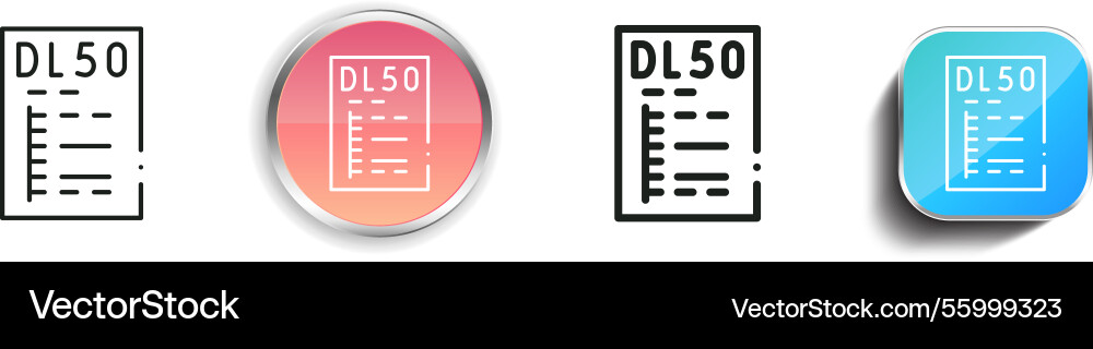 Lethal icon thin linear regular and button style Lethal icon thin linear regular and button style Vector Image