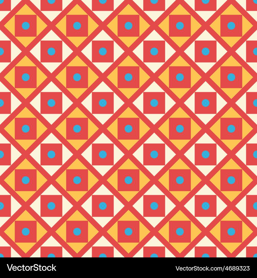 Retro Geometric Pattern vector image