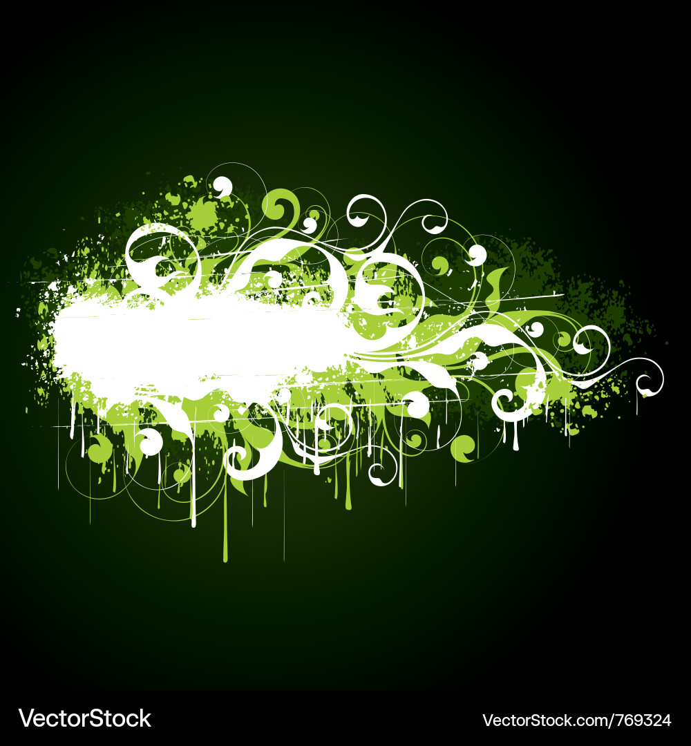 Floral Scroll Pattern vector image