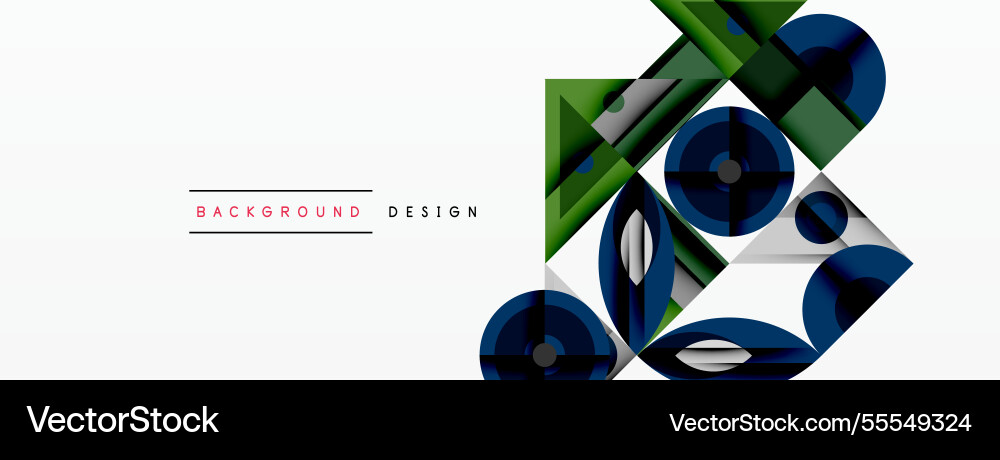 Geometric abstract composition with intersecting Geometric abstract composition with intersecting Vector Image