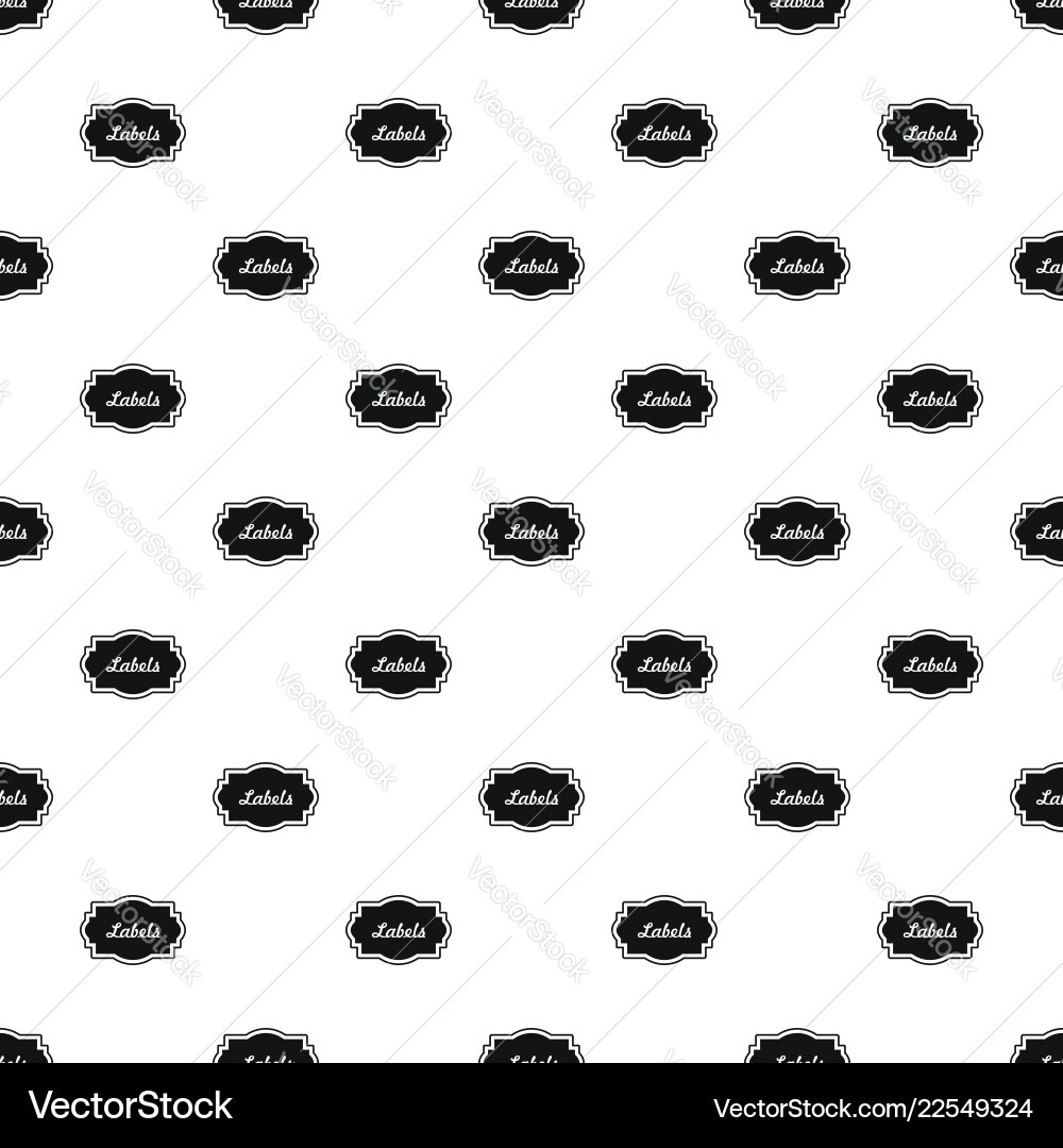 Nice label pattern seamless vector image