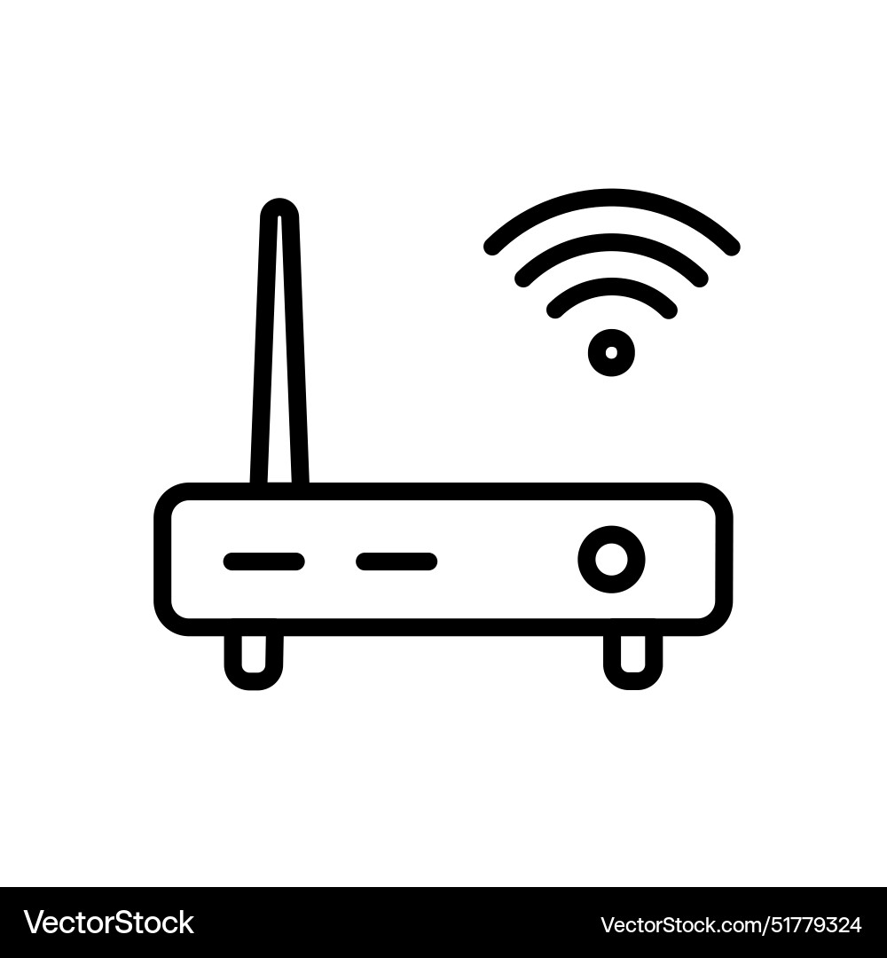 Router icon ideal for internet and networking vector image