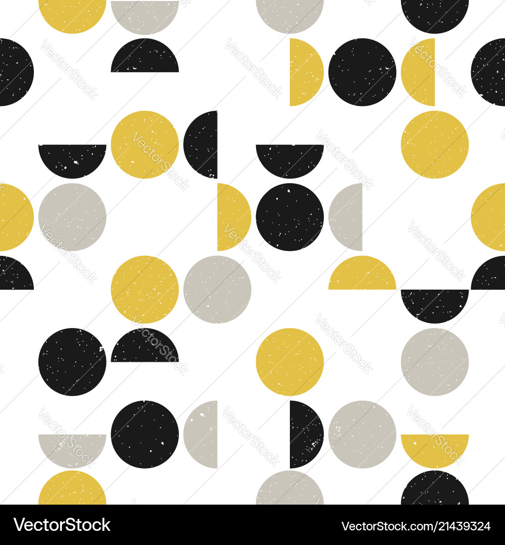 Scandinavian Circle Pattern vector image