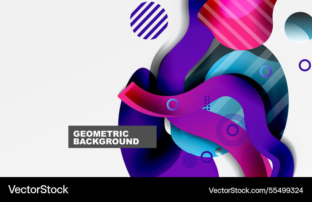 Vibrant abstract background overlapping shapes Vibrant abstract background overlapping shapes vector image