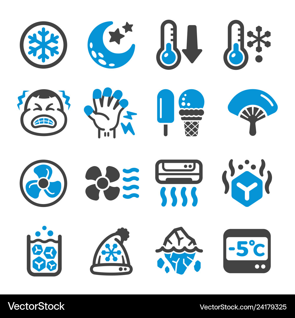 Cool icon set Cool icon set vector image