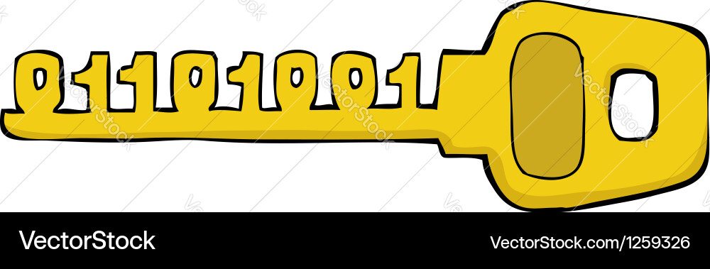 Binary key Vector Image