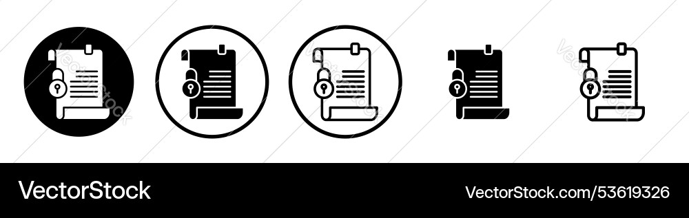 Code of conduct thin line icon set Code of conduct thin line icon set vector image
